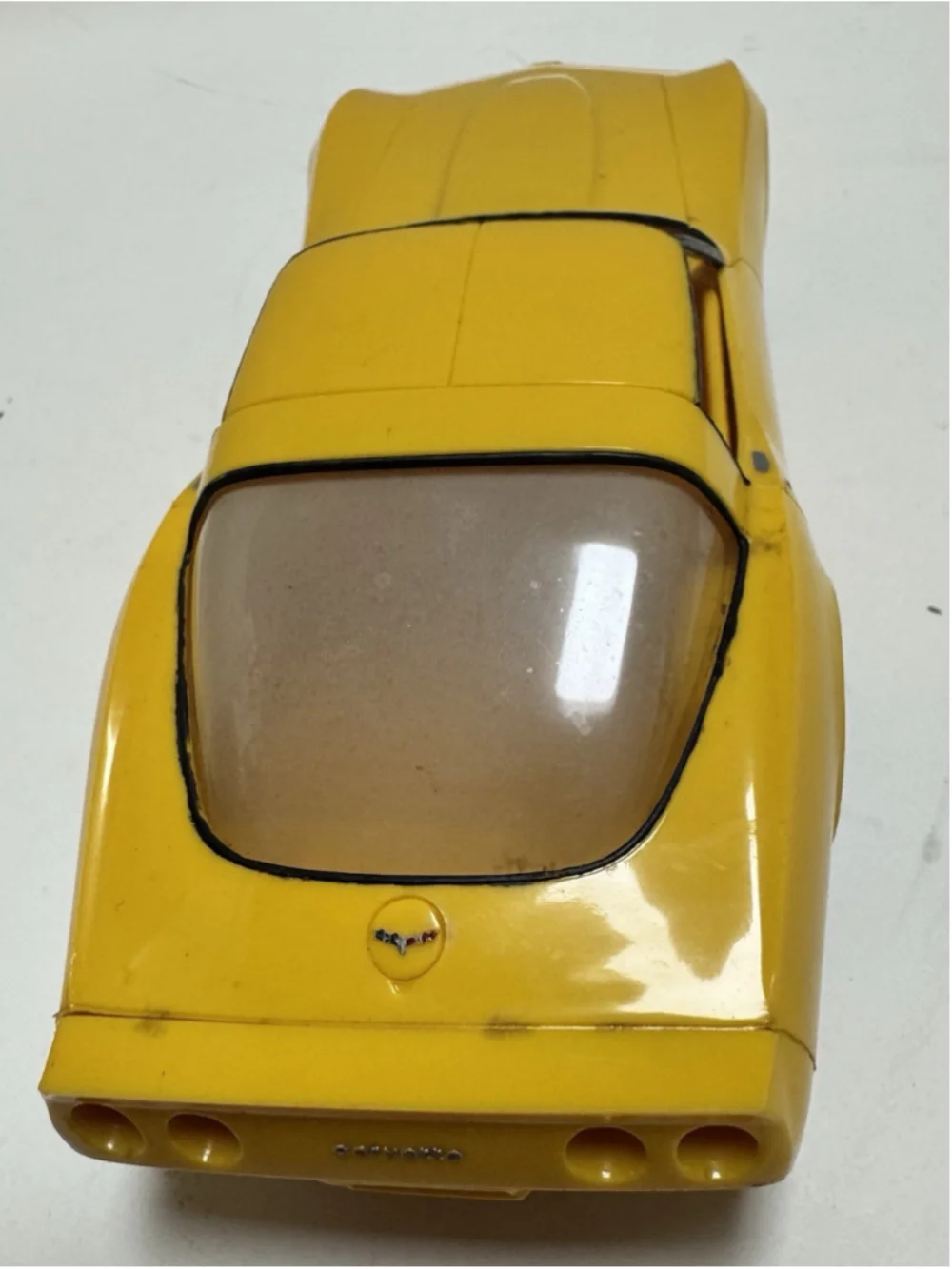 ERTL 1980 Corvette Dealer Promo Yellow Screw Bottom - Vintage